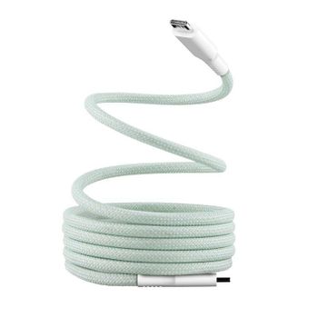 Cable USB-C a USB-C TnB TCPDMAGGR Funda Magnética 60 W 1,5 m Verde