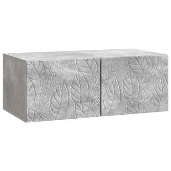 Mueble De Tv De Pared 78,5 X 41 X 30 Cm Gris Hormigón Vidaxl