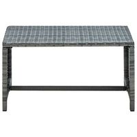 mesa de centro 70x40x38 cm ratan - antracita
