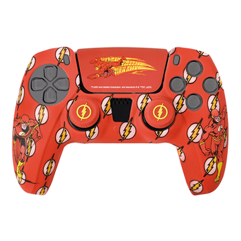 PS5 DC CUSTOM KIT FLASH FR-TEC SILICONA + GRIPS + STICKER P S5