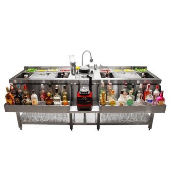 Kit Coctelería Doble Juego Coctelera Conjunto Cócteles Mostrador Profesional Bar