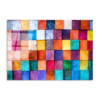 Pintura Vidrio Templado Uv-226 Multicolor 70x100 Cm