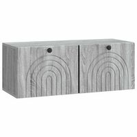 mueble para tv de pared gris sonoma 785 x 31 x 30 cm vidaxl