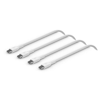 Cable USB-C Belkin BoostCharge 1m Blanco Pack 2 Unidades carga rápida