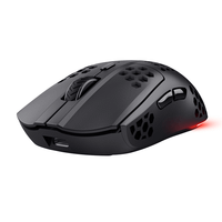 mouse optico inalambrico trust gxt 929bk helox ultraligero iluminacion led con respiracion negro