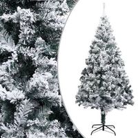 arbol de navidad  decoraciones de navidad artificial verde con nieve 240 cm cfw478738
