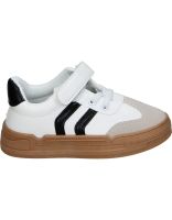 zapatillas respetuosas infantiles nakos 8015 blanco y negro 24