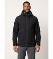ecoalf para hombre mcmgajkdiluv0434w26-319 chaqueta diluvio negro l casual poliester reciclado