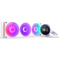 nzxt kraken elite 360 rgb kit refrigeracion liquida con pantalla ips 360mm blanco