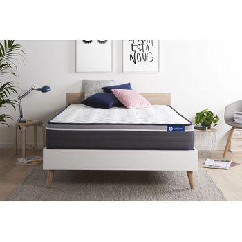 Colchón Actilatex Plus 130x190cm, Grosor: 26cm, Látex Y Espuma Viscoelástica, Muy Firme, 7 Zonas De Confort