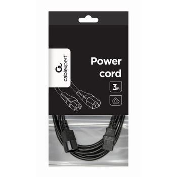 Cable de extensión Gembird PC-189-VDE-3M C14 a C14 3 metros