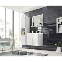 conjunto de muebles de bano montreal juego de muebles de bano muebles de bano pequenos lavabo incluido color blancoblanco brillo