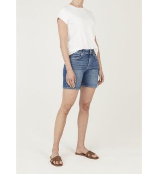 Pepe Jeans para mujer. PL80000333A2 Short Regular Mary azul (34), Casual, Algodón, Denim