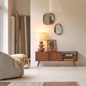 Mueble para tv de acacia de 150 cm