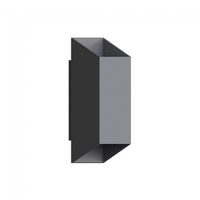 aplique de pared exterior nico square 2 luces