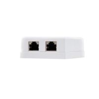 nanocable 10211102 - roseta de superficie rj45 con 2 toma de conexion cat5e ftp blanco