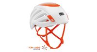 casco de escalada petzl sirocco blanco naranja