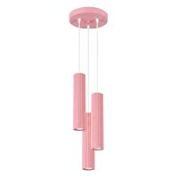 lampara colgantes rosa aluminio alt 108 cm