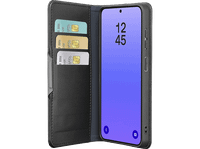 funda movil - cellularline book agenda 2 para samsung galaxy a37 con tapa tarjetero cierre magnetico negro