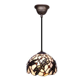 Colgante De Techo Menor D. 20cm   Cable Tiffany  Pedrera