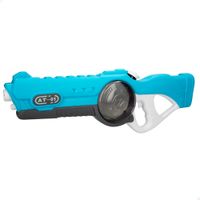 colorbaby - pistola de agua electrica con luz y sonido capacidad para 820 ml disparo de largo alcance 8-9 metros chorro de agua constante absorcion automatica bateria recargable juguetes de