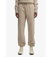 superdry para mujer w7011316a pantalon essential logo jogger beige m casual algodon