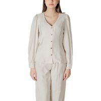 vila blusa vimulli v-neck ls top 14103853 para mujer