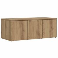 mueble para tv madera contrachapada roble artisan 80x34x30 cm
