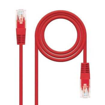 Cable de red Nanocable 10.20.0400-L30 RJ45 Cat.6 UTP AWG24 0,3 m Rojo