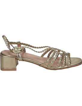 Sandalias Para Mujer Con Tacón Polka 108 En Oro 39