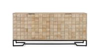 aparador tallado y fabricado a mano en madera de mango 180 cm