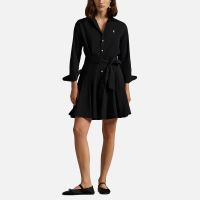 polo ralph lauren cotton-poplin day dress - uk 16