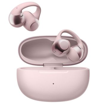 Auriculares Shokz OpenDots ONE inalámbricos Bluetooth uso diario y deporte IP54 rosa