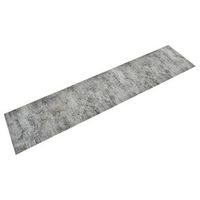 alfombra de cocina lavable terciopelo aspecto hormigon 60x300cm vidaxl