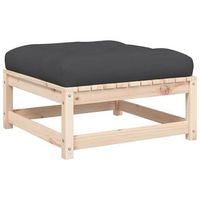 taburete de jardin  otomana de jardin  reposapies de jardin con cojin madera maciza de pino