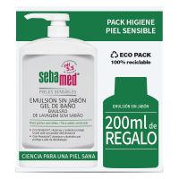 pack emulsion sin jabon 1l 200ml de regalo