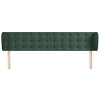 cabecero cama mueble de dormitorio de terciopelo verde oscuro 203 x 23 x 7888 cm verde m020008607