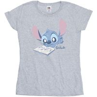 disney camiseta reading lying down para mujer