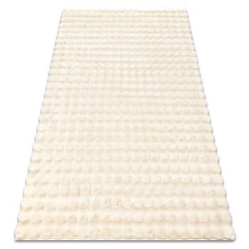 Alfombra Bubble Marfil 12 Imitación Piel De Conejo 3d Estructural 120x170 Cm