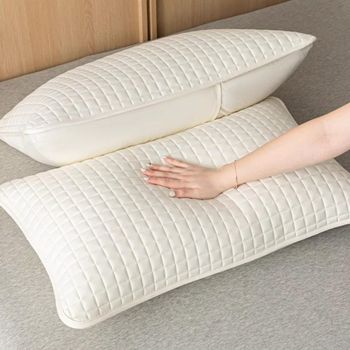 Funda de Almohada de Algodón Anti-Deslizante, Capa Protectora Aislante de Grasa, Funda de Almohada Impermeable y Resistente al Sudor para el Hogar