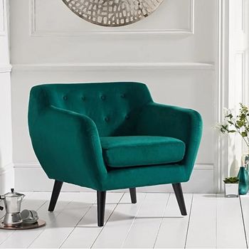Tim Green Velvet Armchair