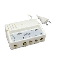 metronic amplificador antena tv 4 salidas conectores f