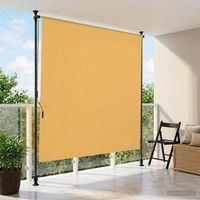 cortina enrollable - proteccion exterior - poliester y aluminio - arena 200x270cm