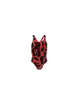 Bañador de natación Nike Fastback rojo Niña
