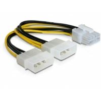 cable de alimentacion delock pci express 8 pines a 2x 4 pines 525