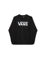 sudadera vans drop v logo bff crew negro blanco mujer