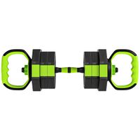 sportnow juego de mancuernas ajustables 20 kg 4 en 1 como kettlebell barra mancuernas soporte para flexiones para gimnasio casa