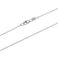 cadena de cadena con ancla de oro blanco 18 quilates para mujer