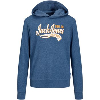 Jack & Jones Jersey 12257309 JJELOGO SWEAT HOOD 2 COL 23/24 SN MNI ENSIGN BLUE para niño