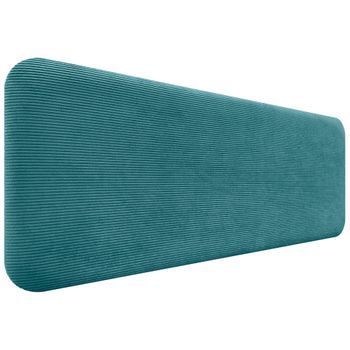 Dhome Cabecero Tapizado En Pana Liso Redondeado Pana Para Pared Acústicos Cabeceros Absorbentes Cabezal Cama Dormitorio (turquesa, 160cm)
